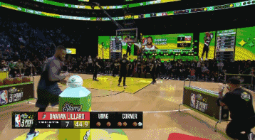 库里13连中变态准?水花神仙打架?近10年三分大赛冠军谁最准